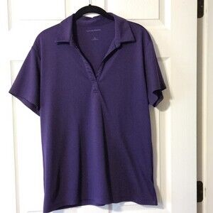 Port Authority Athletic Polo V-NECK Top Size XL